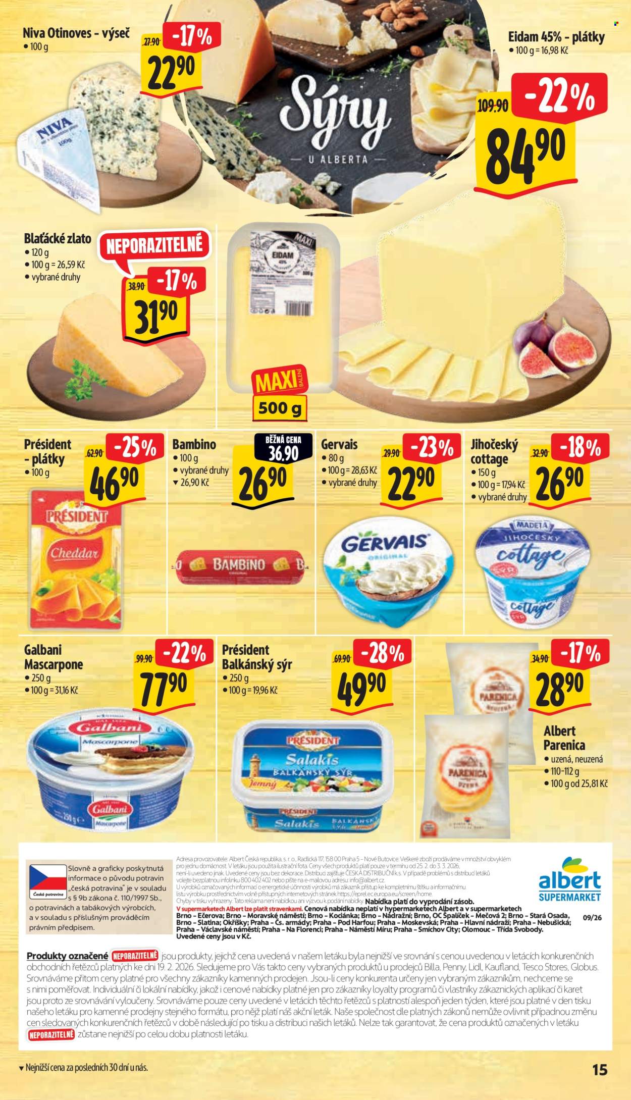 Leták Albert Supermarket - 25.2.2026 - 3.3.2026. Strana 23