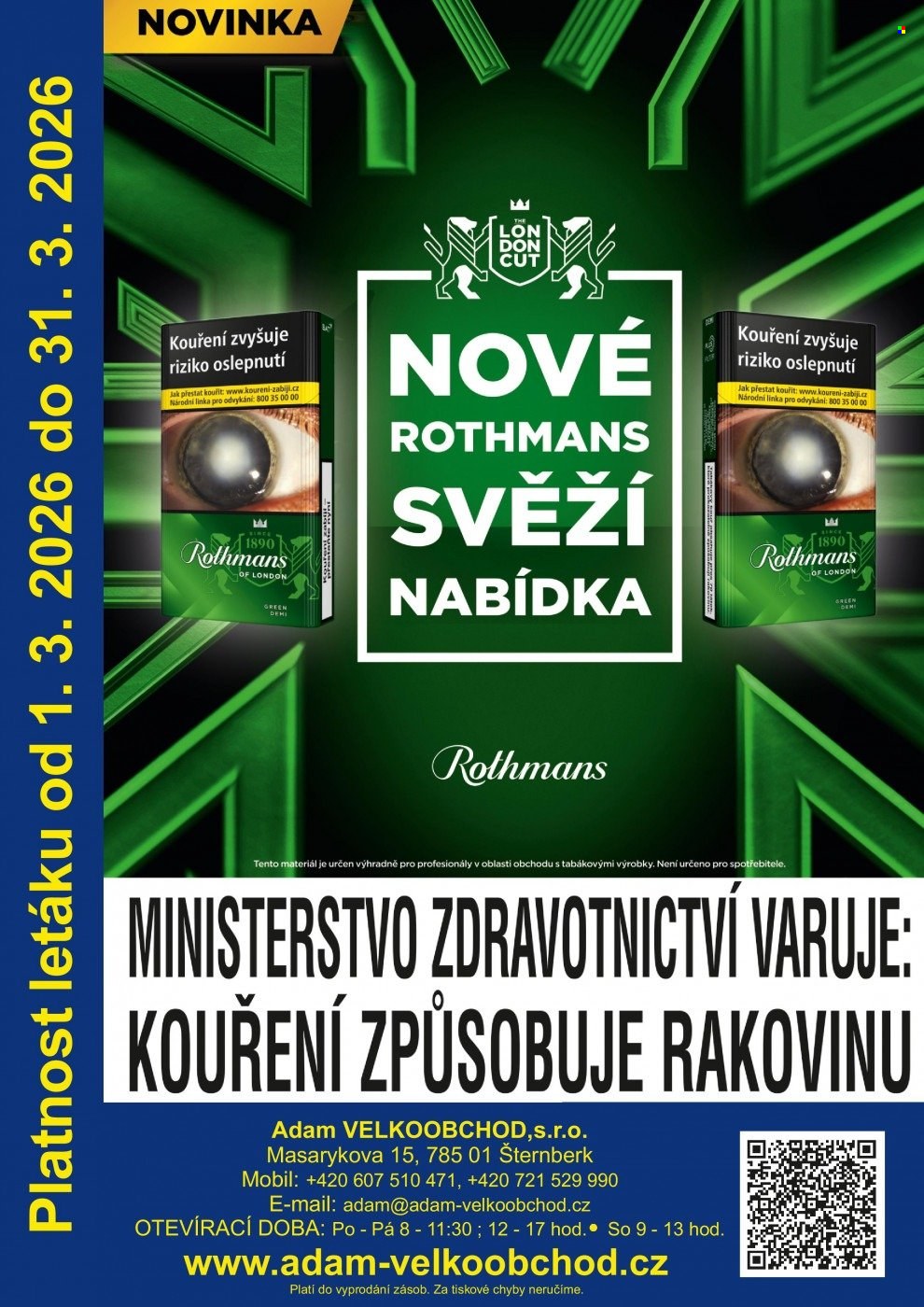 Leták Adam velkoobchod Šternberk - 1.3.2026 - 31.3.2026. Strana 72