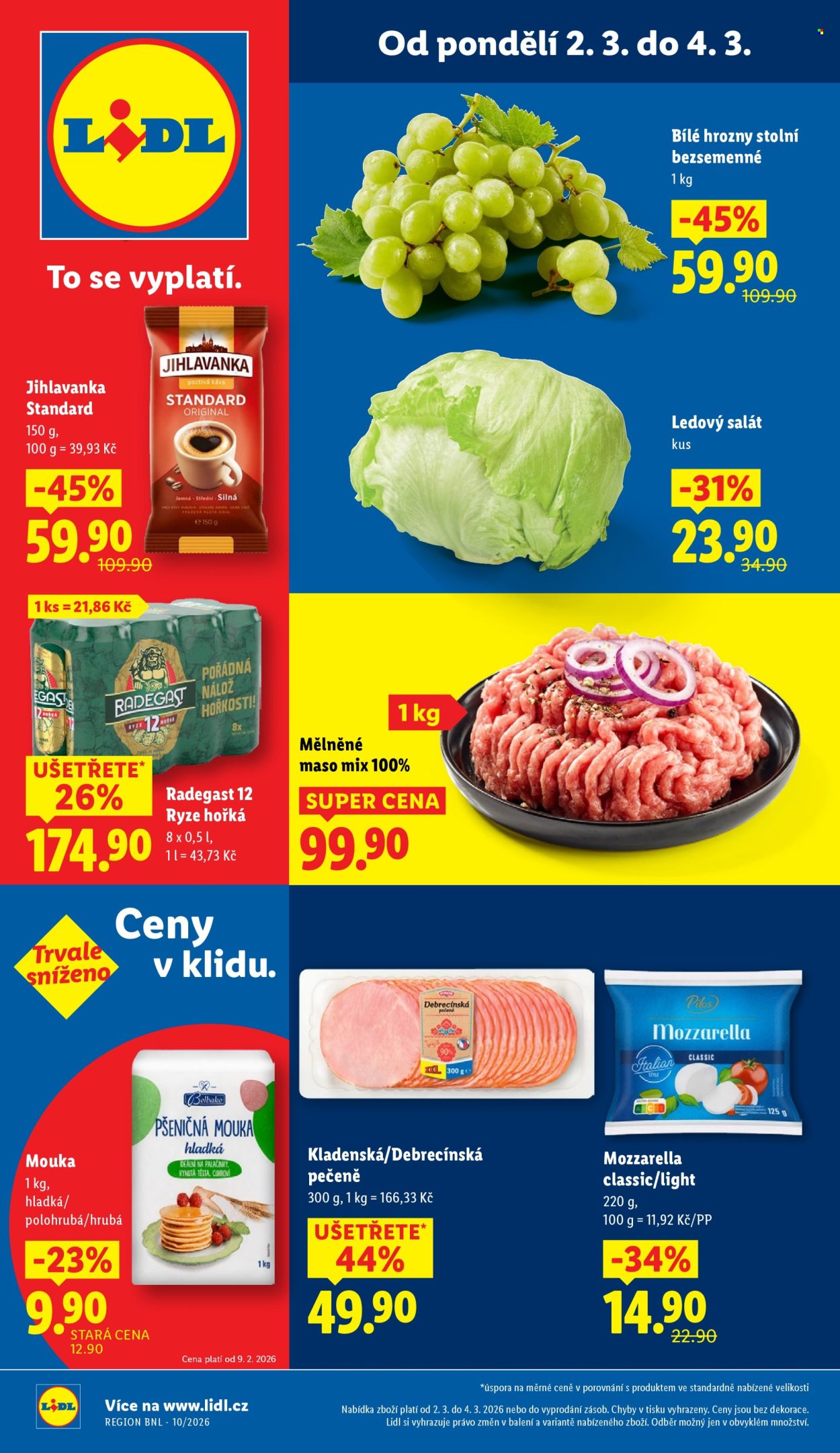 Leták Lidl - 2.3.2026 - 4.3.2026. Strana 1