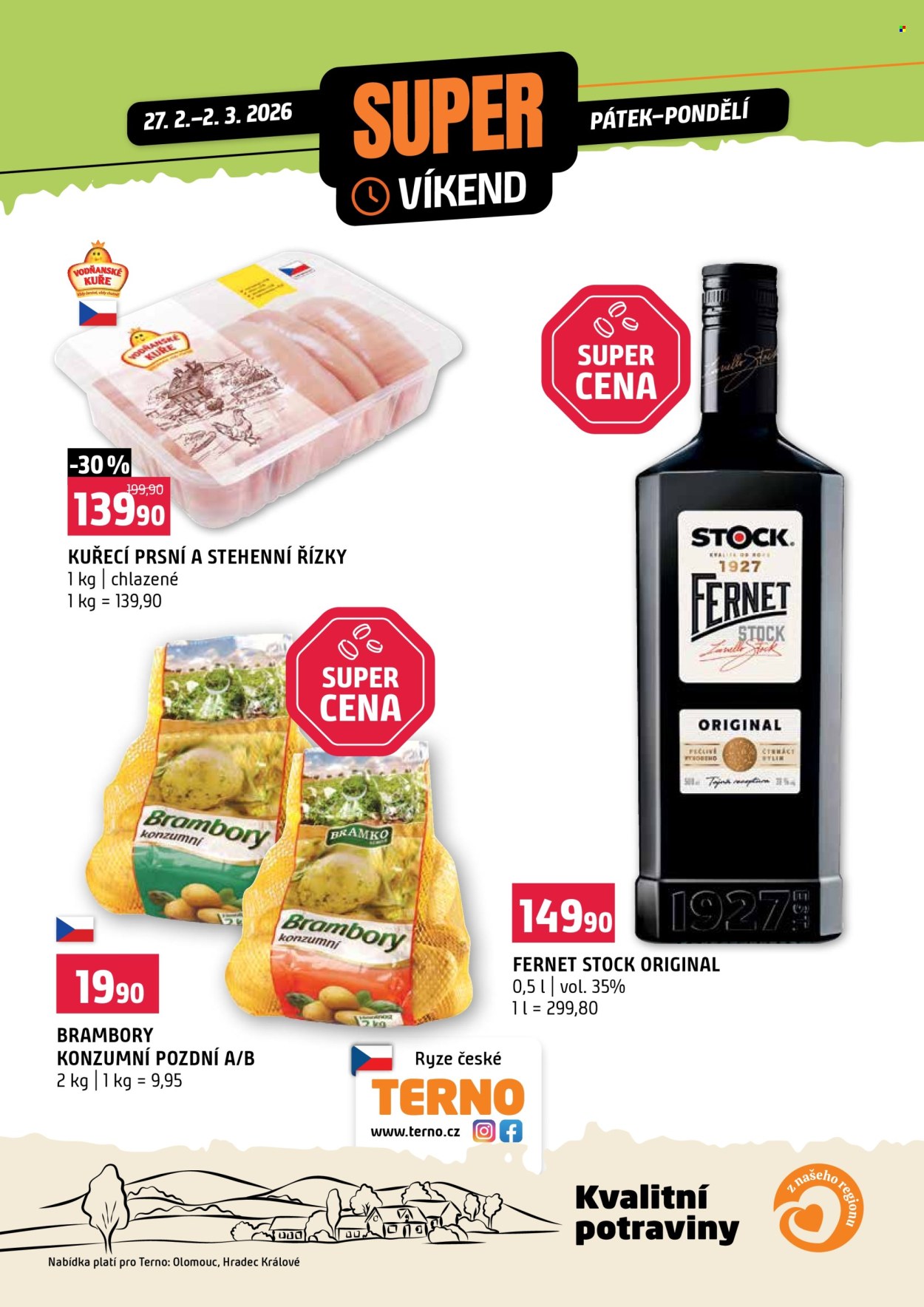 Leták coop TERNO - 27.2.2026 - 2.3.2026. Strana 1