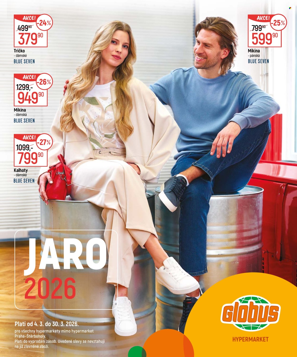 Leták Globus - 4.3.2026 - 30.3.2026. Strana 1