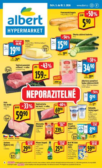 Leták Albert Hypermarket - 4.3.2026 - 10.3.2026.