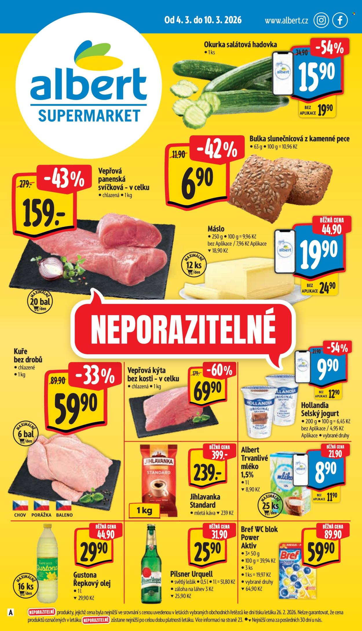 Leták Albert Supermarket - 4.3.2026 - 10.3.2026. Strana 1