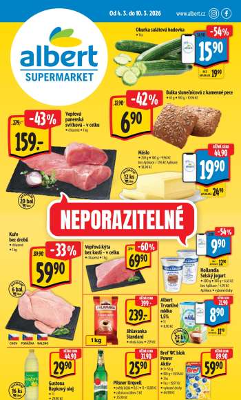 Leták Albert Supermarket - 4.3.2026 - 10.3.2026.