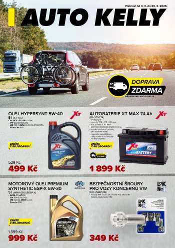 Leták AUTO KELLY - 3.3.2026 - 30.3.2026.