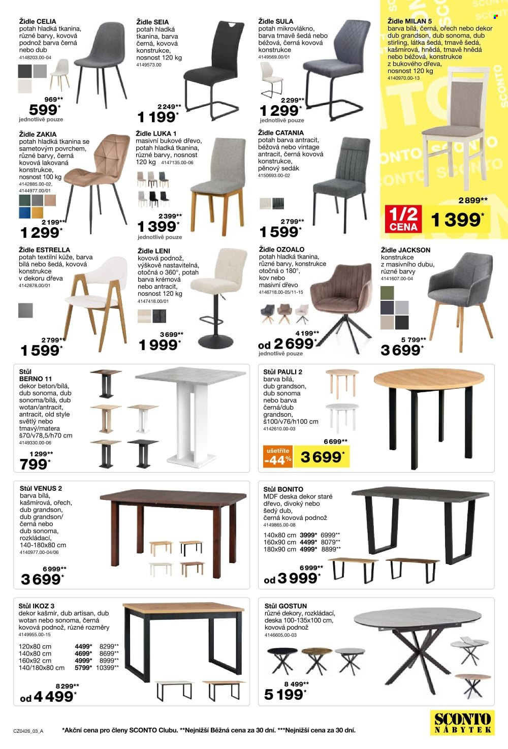 Leták SCONTO NÁBYTEK - 4.3.2026 - 24.3.2026. Strana 3