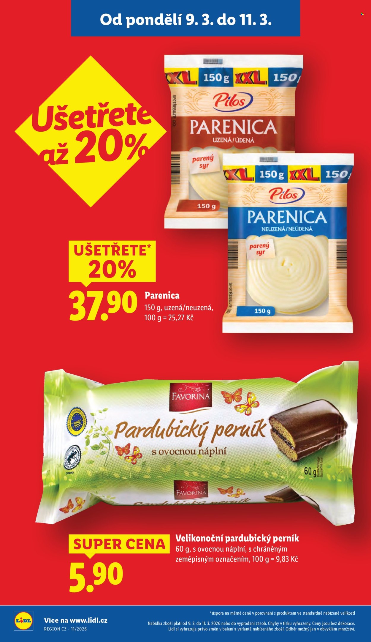 Leták Lidl - 9.3.2026 - 11.3.2026. Strana 4