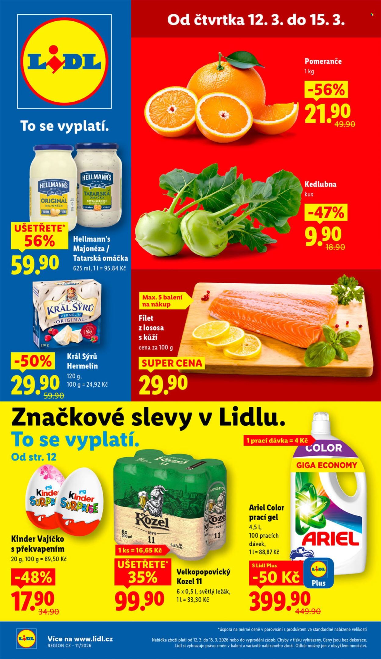 Leták Lidl - 12.3.2026 - 15.3.2026. Strana 1