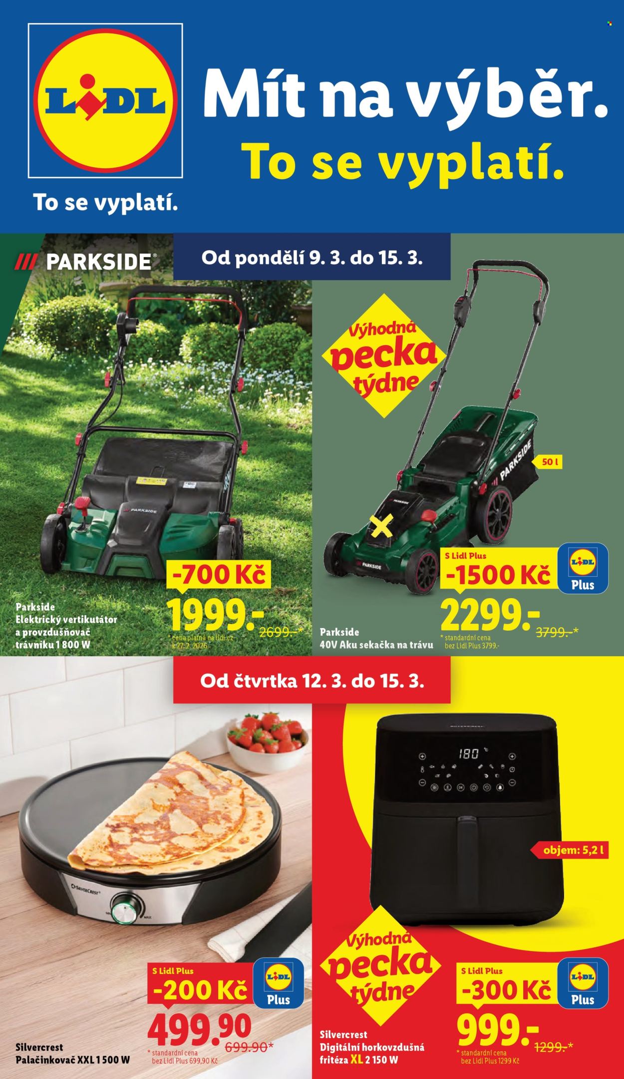 Leták Lidl - 9.3.2026 - 15.3.2026. Strana 1