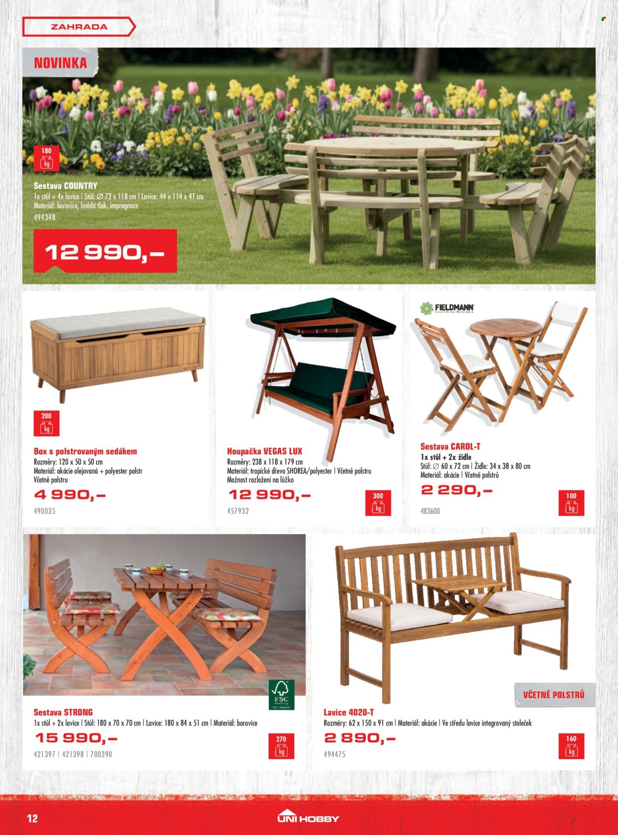 Leták UNI HOBBY - 5.3.2026 - 29.3.2026. Strana 12