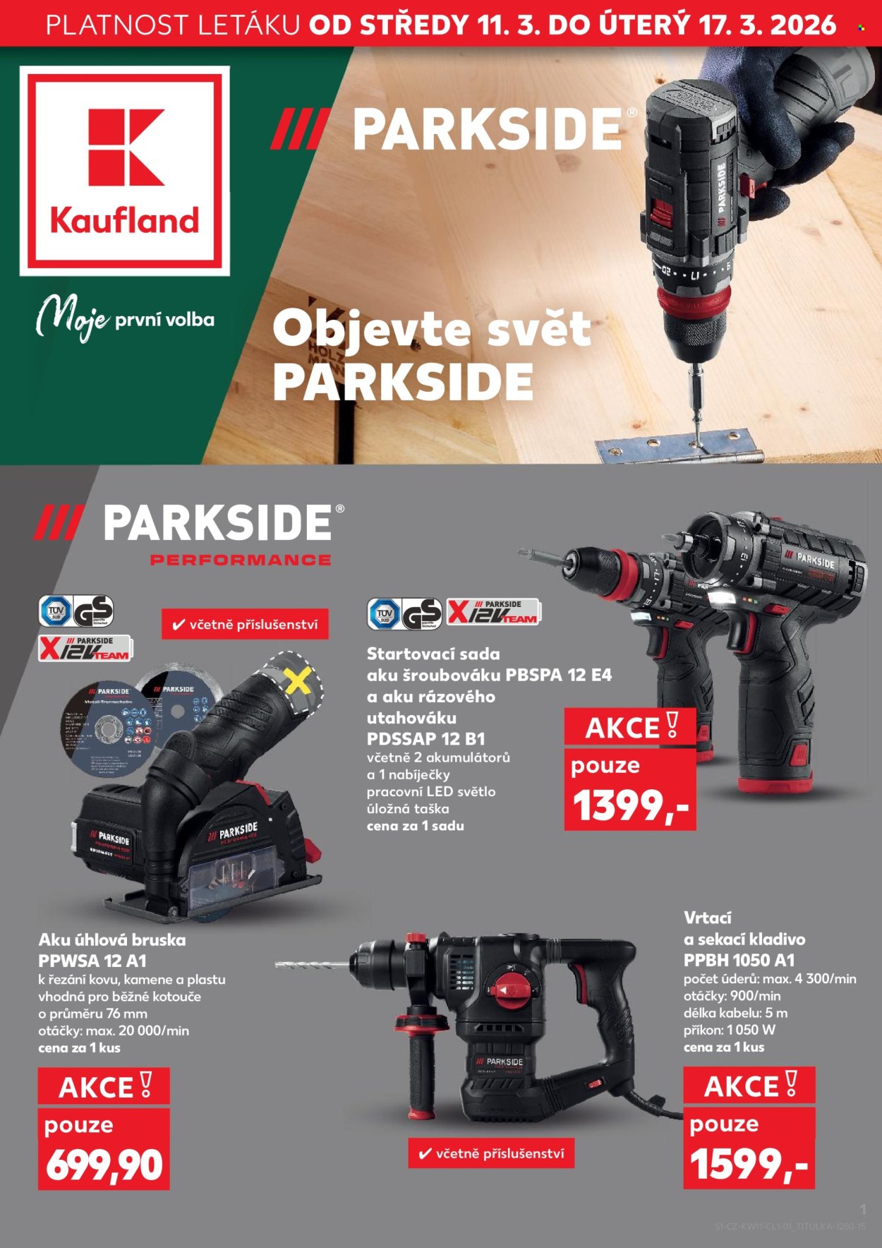 Leták Kaufland - 11.3.2026 - 17.3.2026. Strana 1