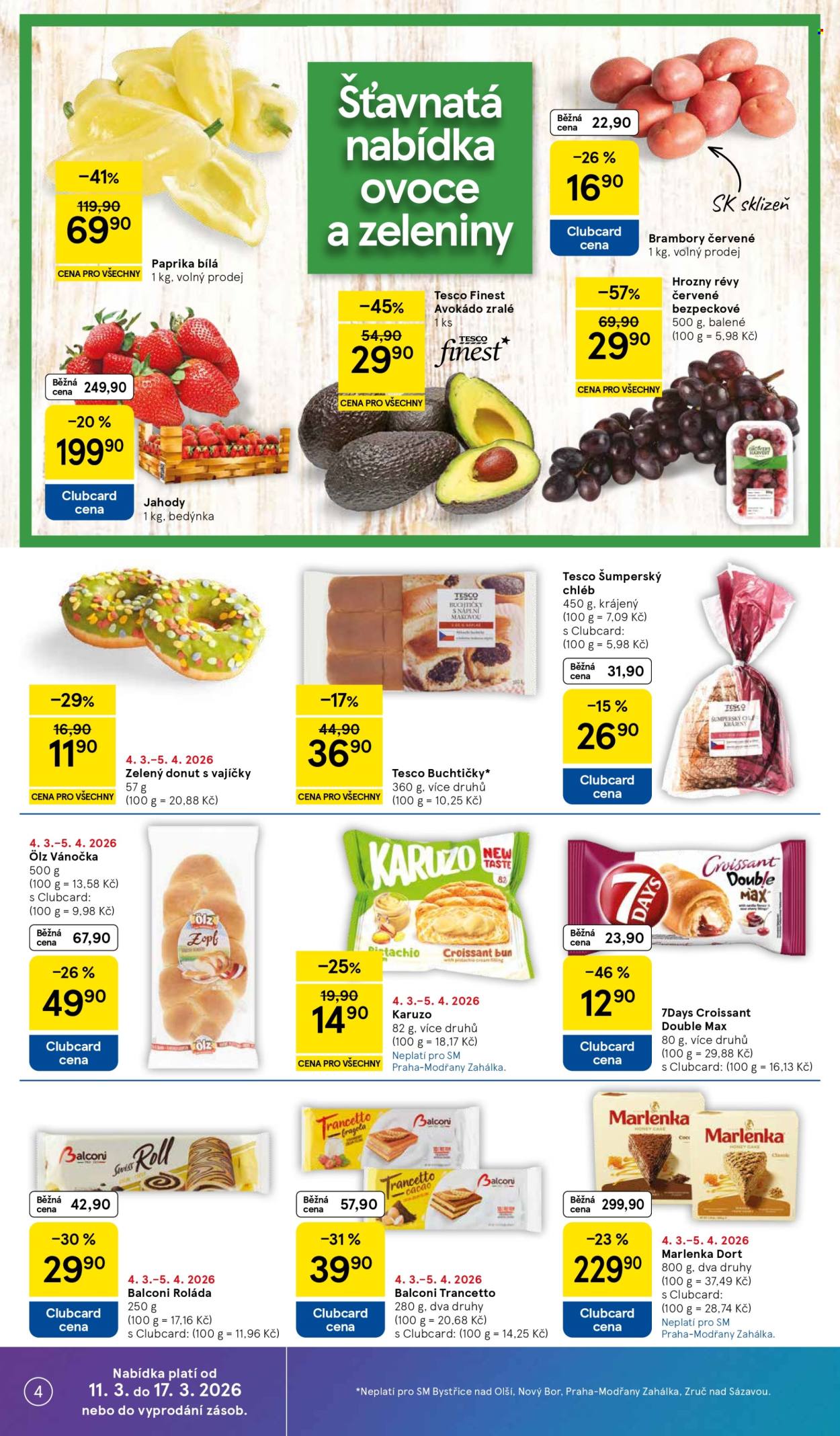 Leták TESCO supermarket - 11.3.2026 - 17.3.2026. Strana 4