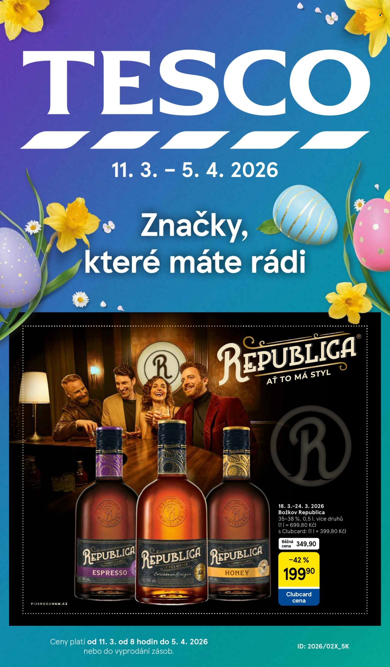 Leták TESCO hypermarket - 11.3.2026 - 5.4.2026. Strana 1