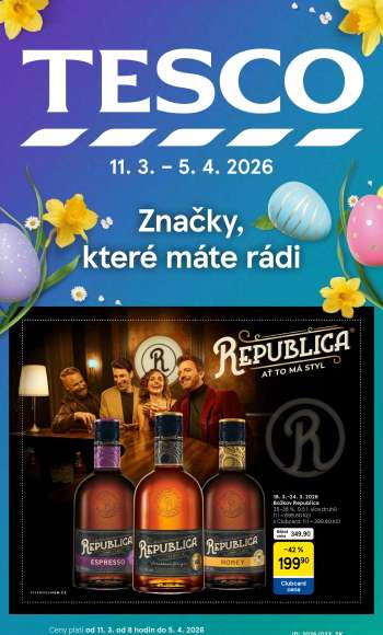 Leták TESCO hypermarket - 11.3.2026 - 5.4.2026.