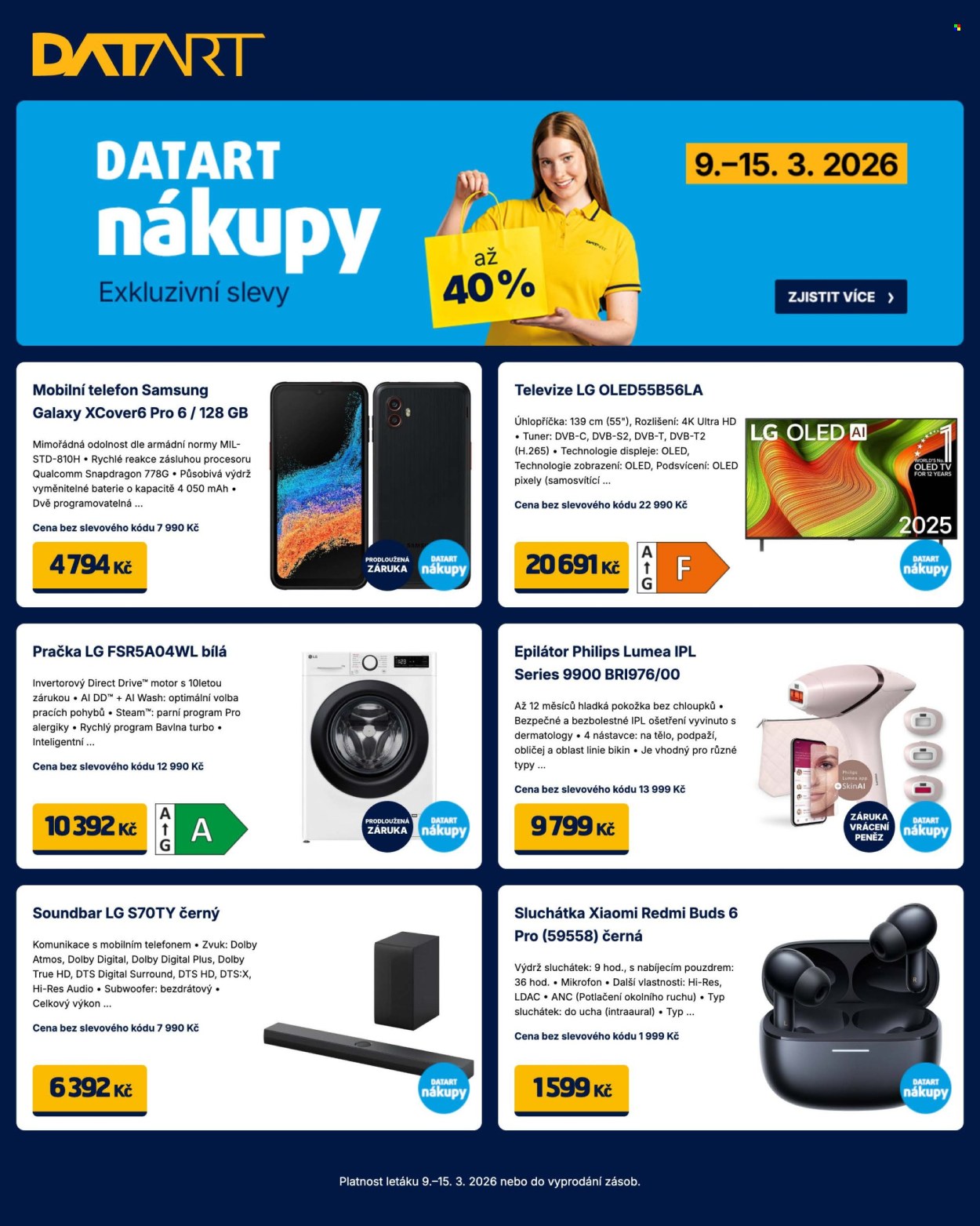 Leták DATART - 9.3.2026 - 15.3.2026. Strana 1