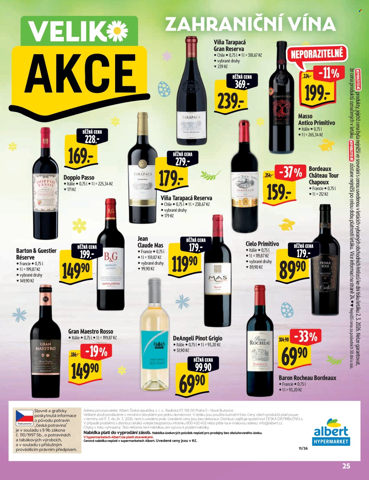 Leták Albert Hypermarket - 11.3.2026 - 24.3.2026. Strana 25