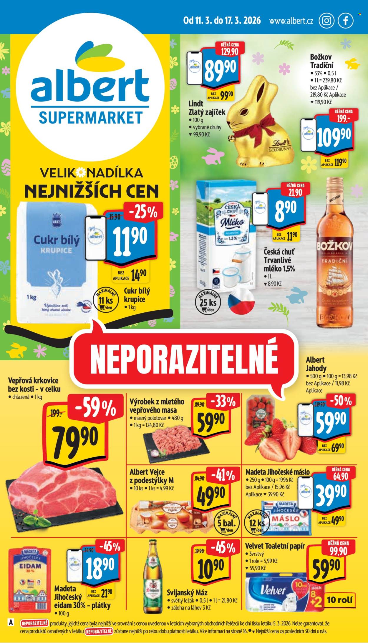 Leták Albert Supermarket - 11.3.2026 - 17.3.2026. Strana 1