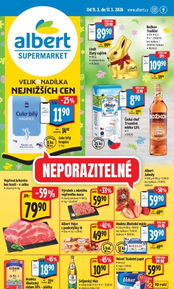 Leták Albert Supermarket - 11.3.2026 - 17.3.2026.