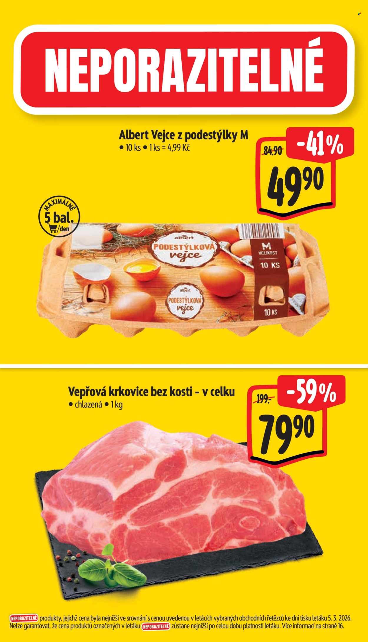 Leták Albert Supermarket - 11.3.2026 - 17.3.2026. Strana 2