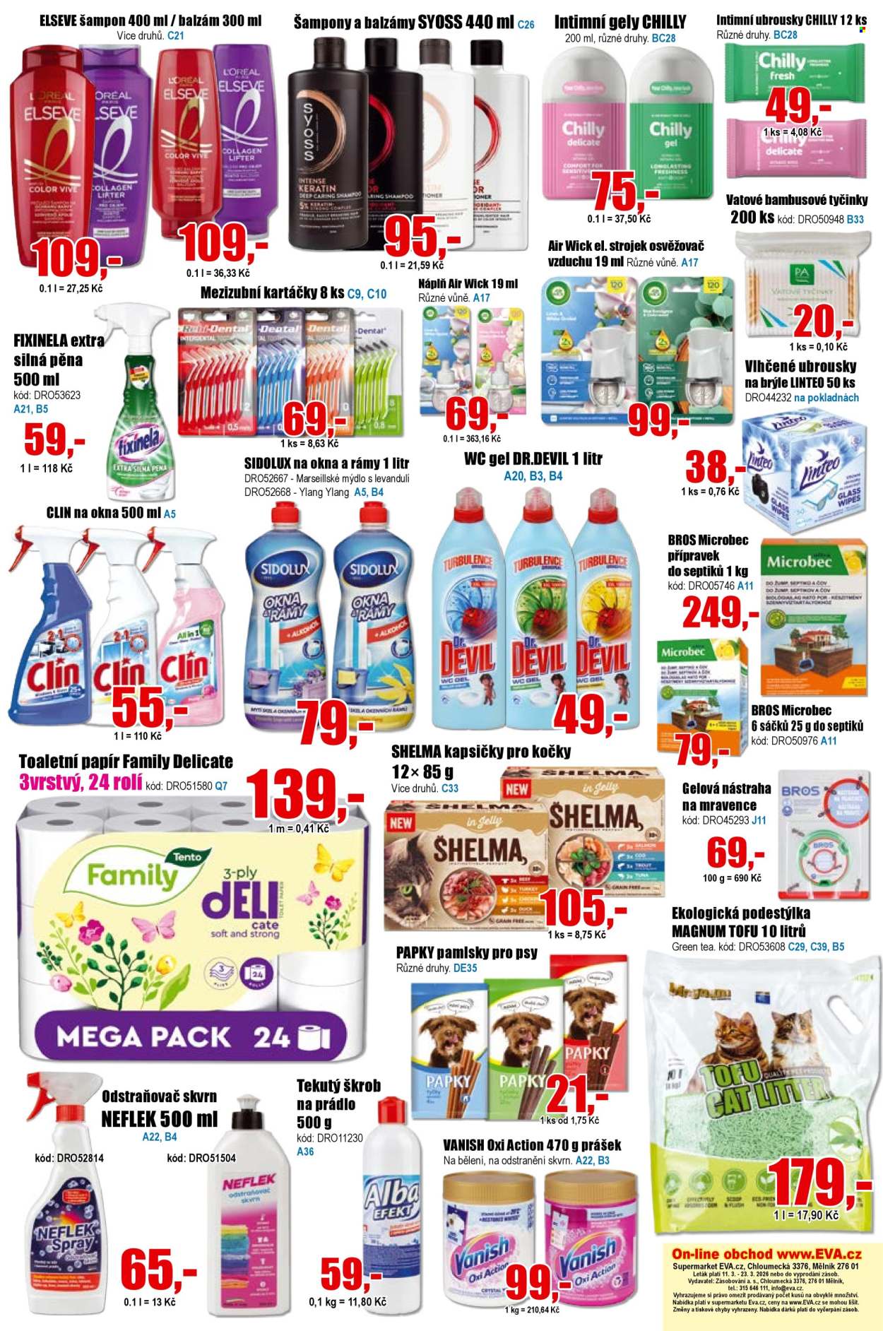 Leták EVA supermarket - 11.3.2026 - 23.3.2026. Strana 6