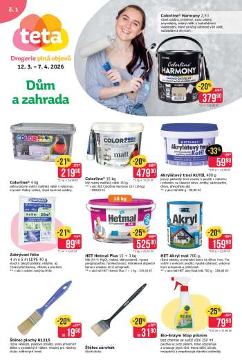 Leták Teta drogerie - 12.3.2026 - 7.4.2026.