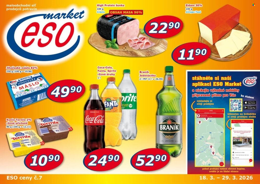 Leták ESO MARKET - 18.3.2026 - 29.3.2026. Strana 1