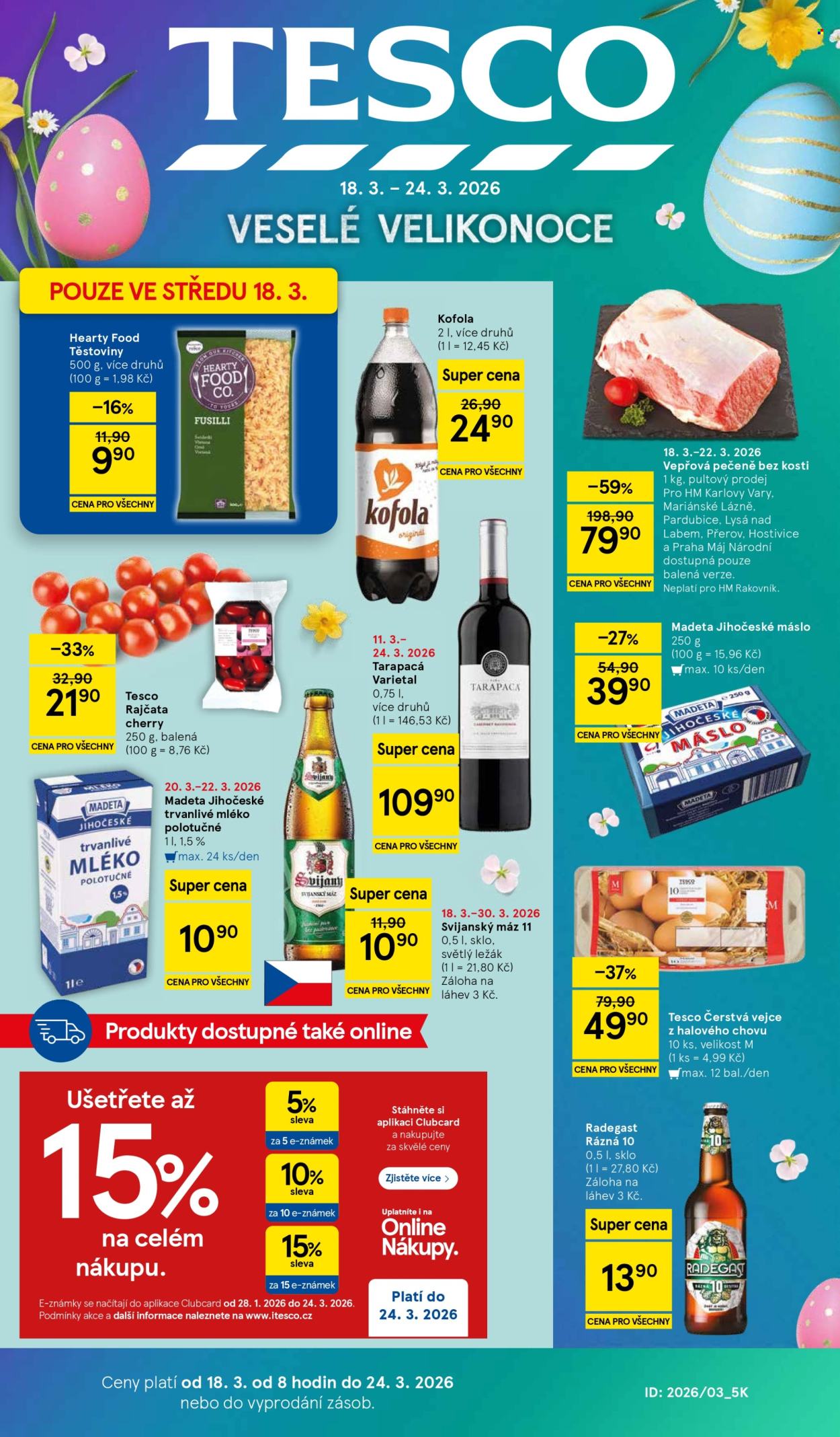 Leták TESCO - 18.3.2026 - 24.3.2026. Strana 1