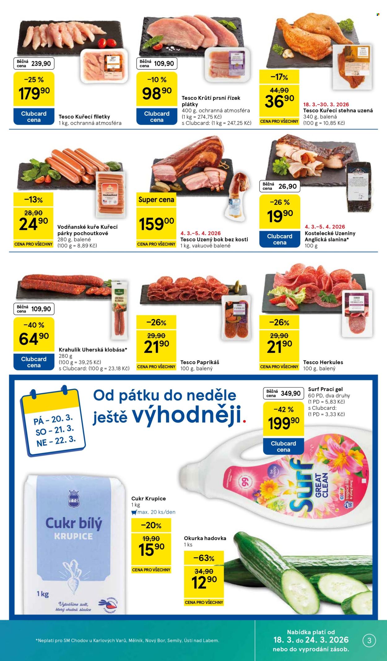 Leták TESCO supermarket - 18.3.2026 - 24.3.2026. Strana 3