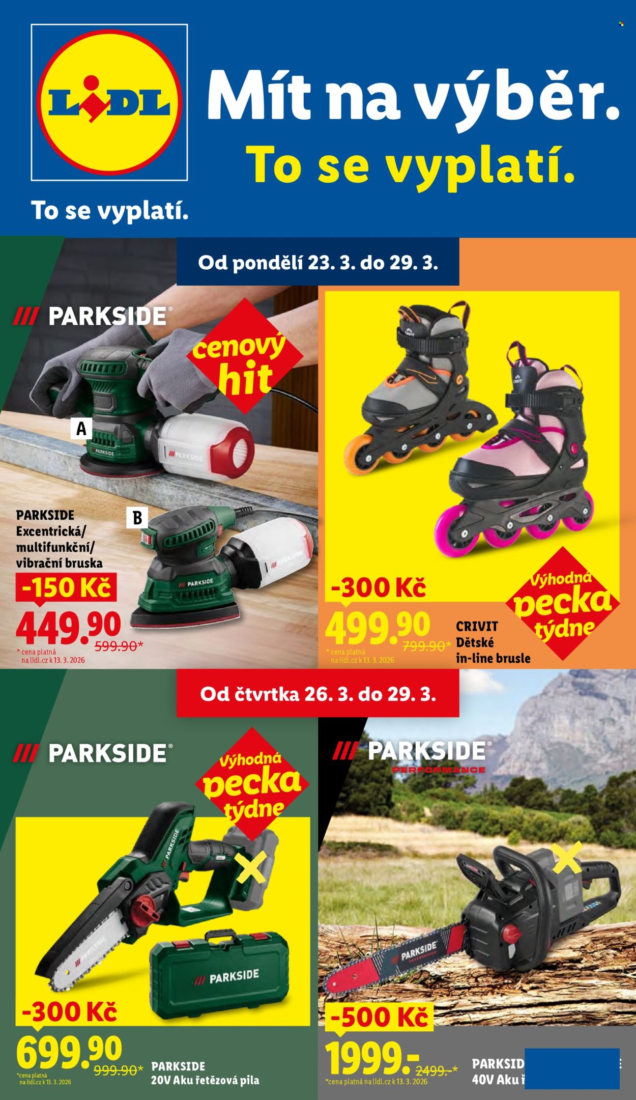 Leták Lidl - 23.3.2026 - 29.3.2026. Strana 1