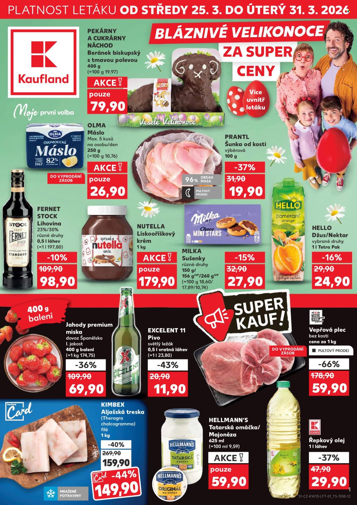 Leták Kaufland - 25.3.2026 - 31.3.2026. Strana 1