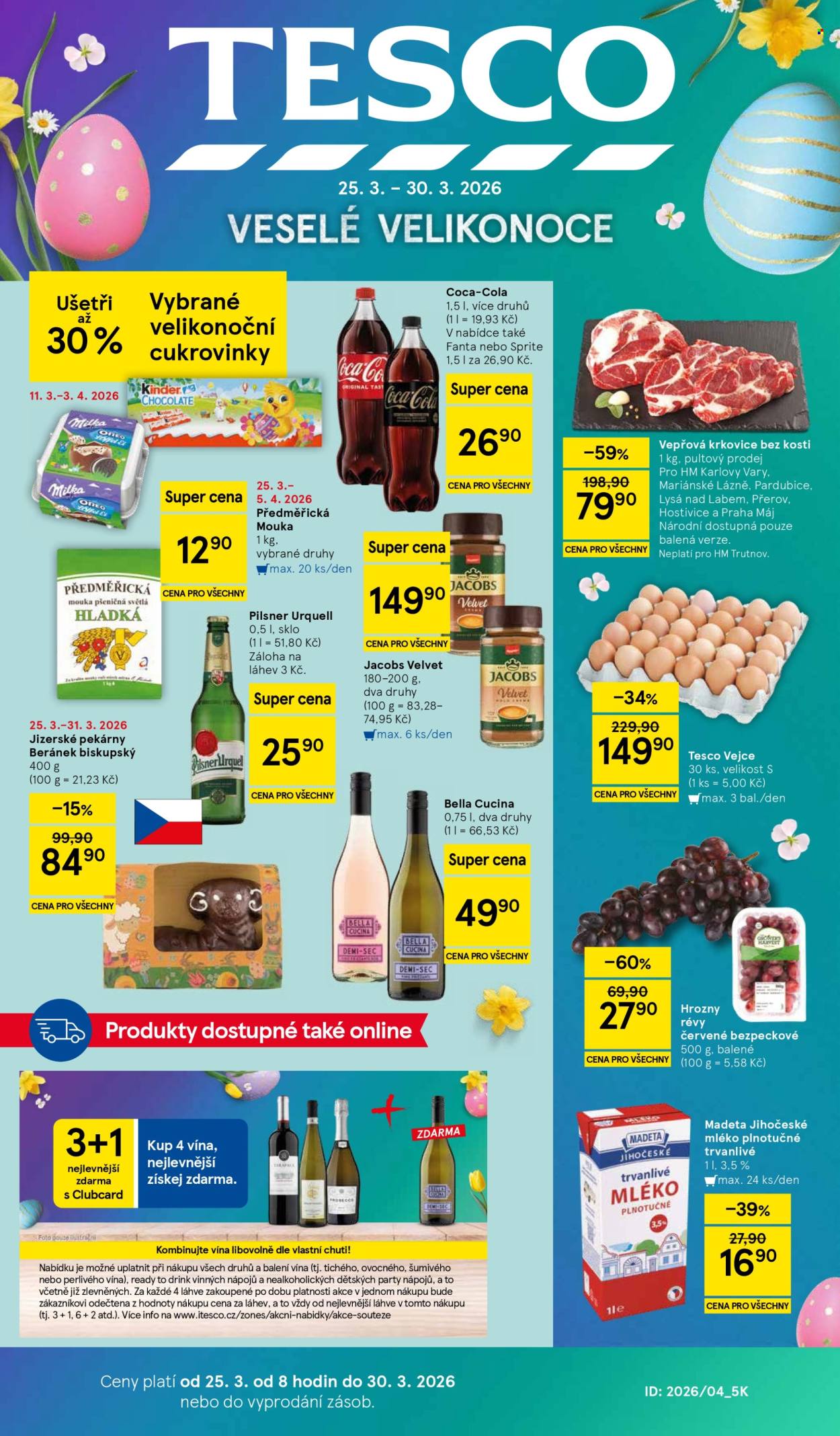 Leták TESCO - 25.3.2026 - 30.3.2026. Strana 1