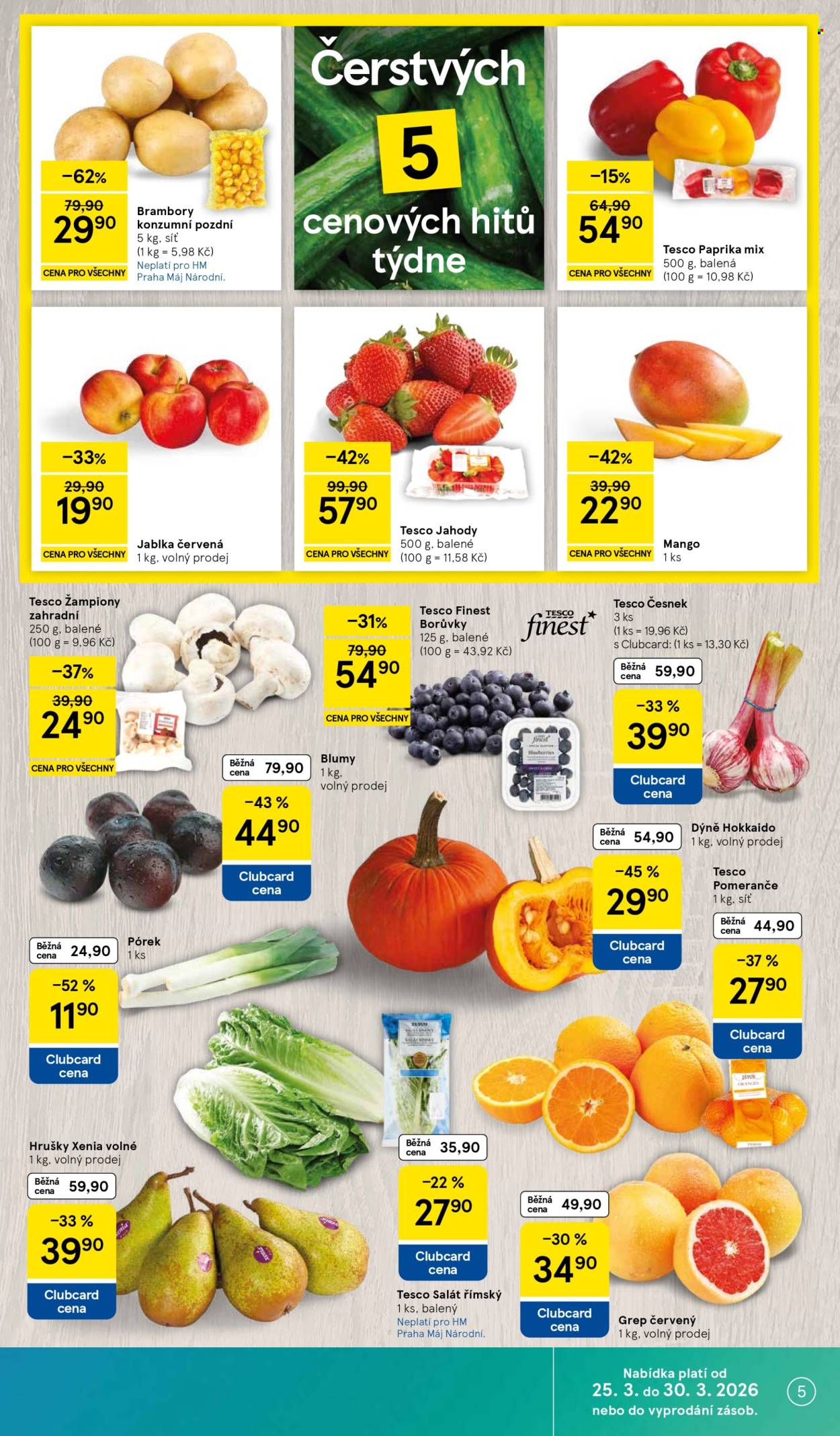 Leták TESCO - 25.3.2026 - 30.3.2026. Strana 5