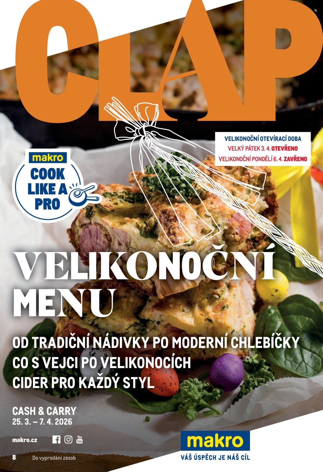 Leták MAKRO - 25.3.2026 - 7.4.2026. Strana 1