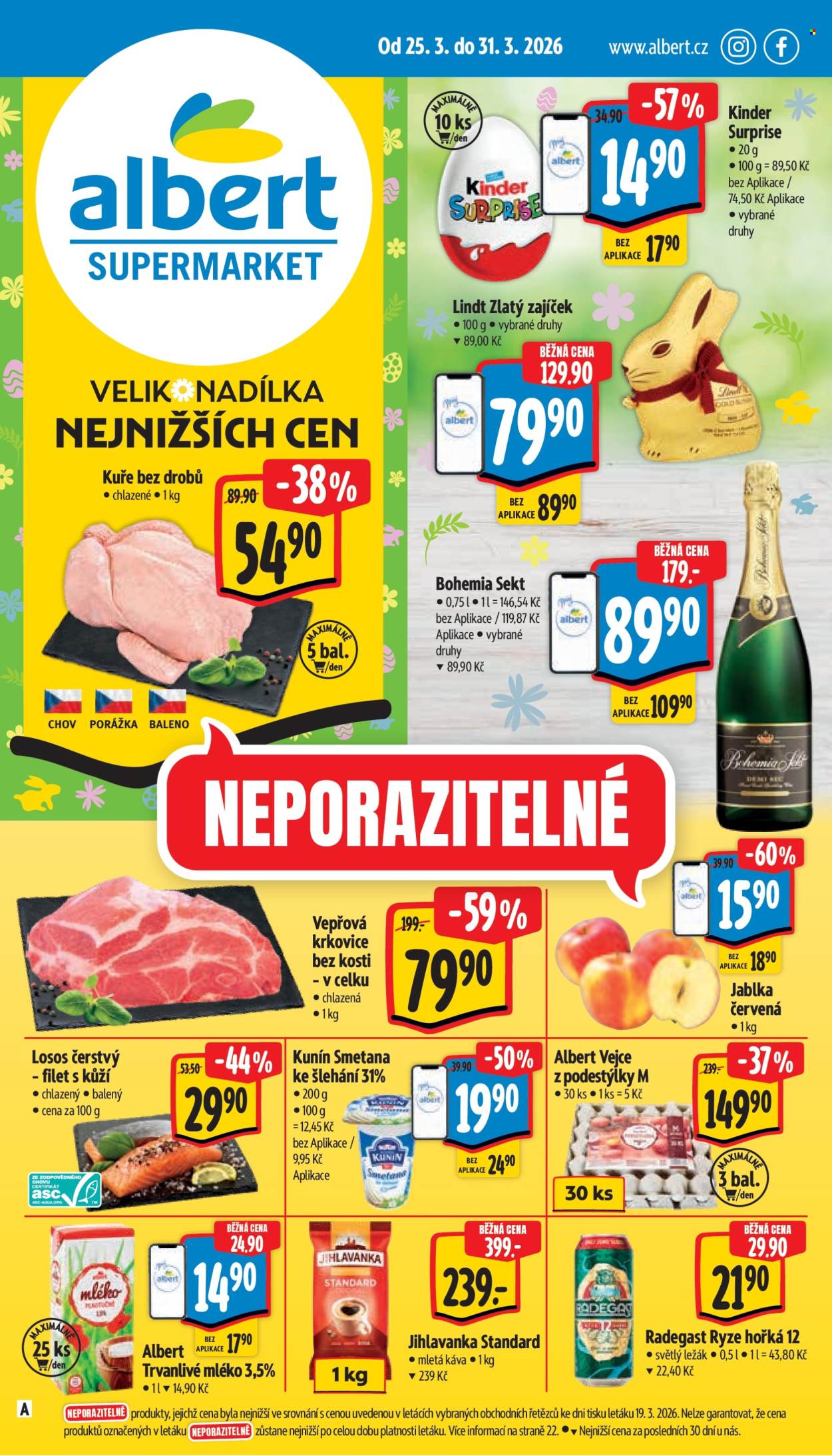 Leták Albert Supermarket - 25.3.2026 - 31.3.2026. Strana 1