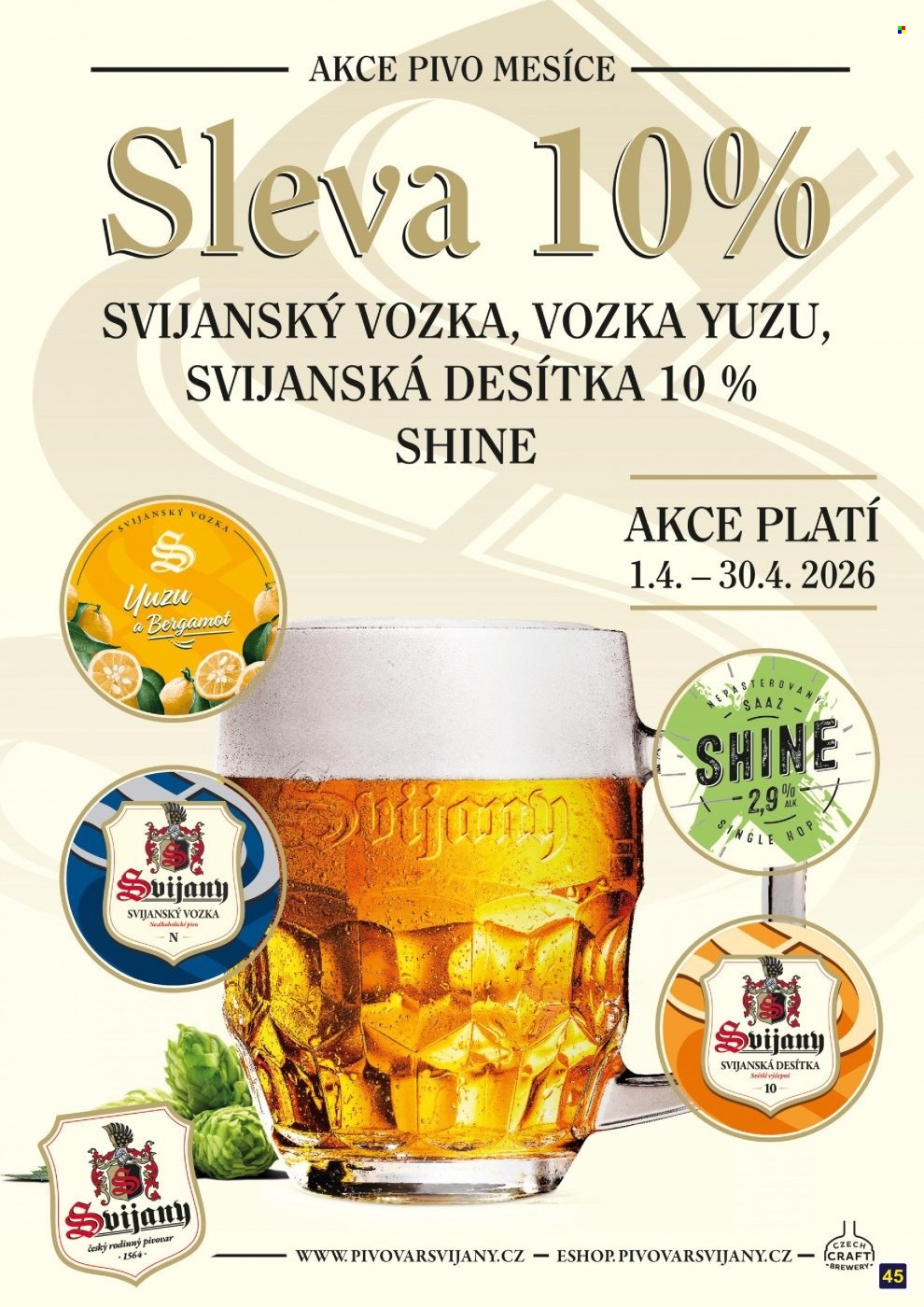 Leták Adam velkoobchod Šternberk - 1.4.2026 - 30.4.2026. Strana 45