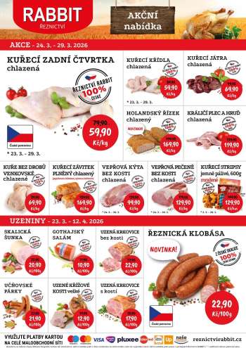 Leták RABBIT řeznictví - 24.3.2026 - 29.3.2026.