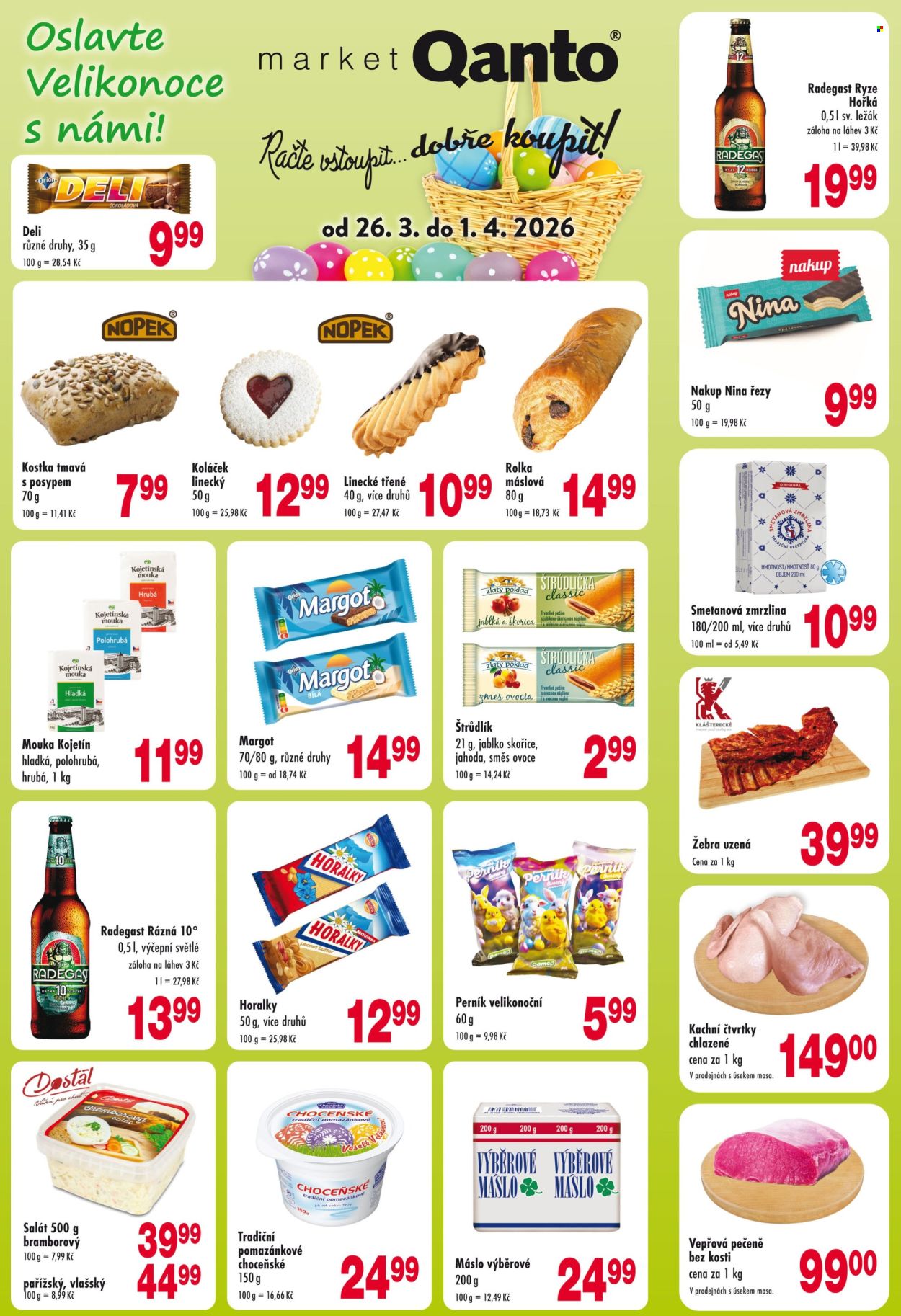 Leták Qanto market - 26.3.2026 - 1.4.2026. Strana 1