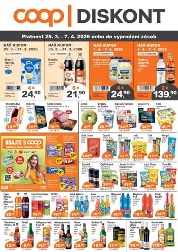 Leták coop DISKONT - 25.3.2026 - 7.4.2026.