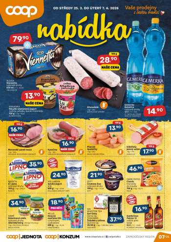 Leták coop JEDNOTA - 25.3.2026 - 7.4.2026.