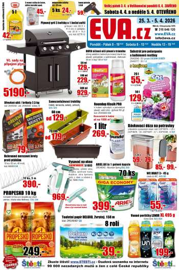 Leták EVA supermarket - 25.3.2026 - 5.4.2026.