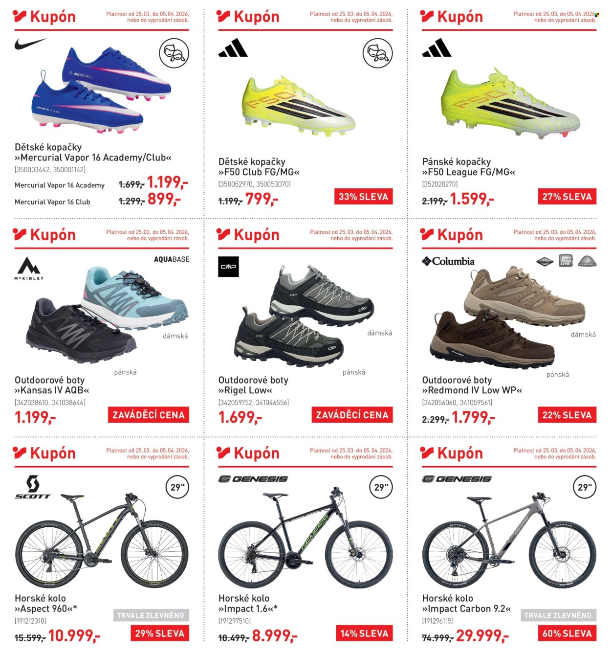 Leták INTERSPORT - 25.3.2026 - 5.4.2026. Strana 4