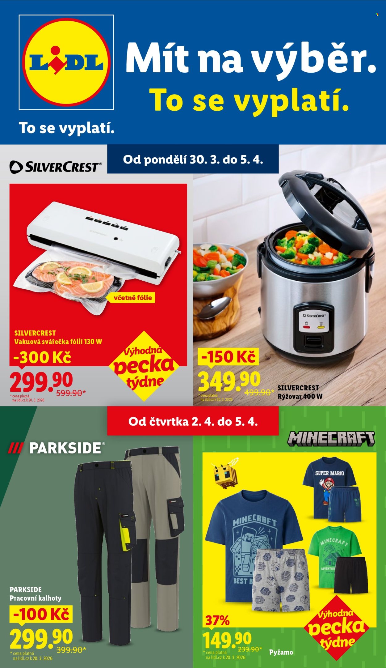 Leták Lidl - 30.3.2026 - 5.4.2026. Strana 1