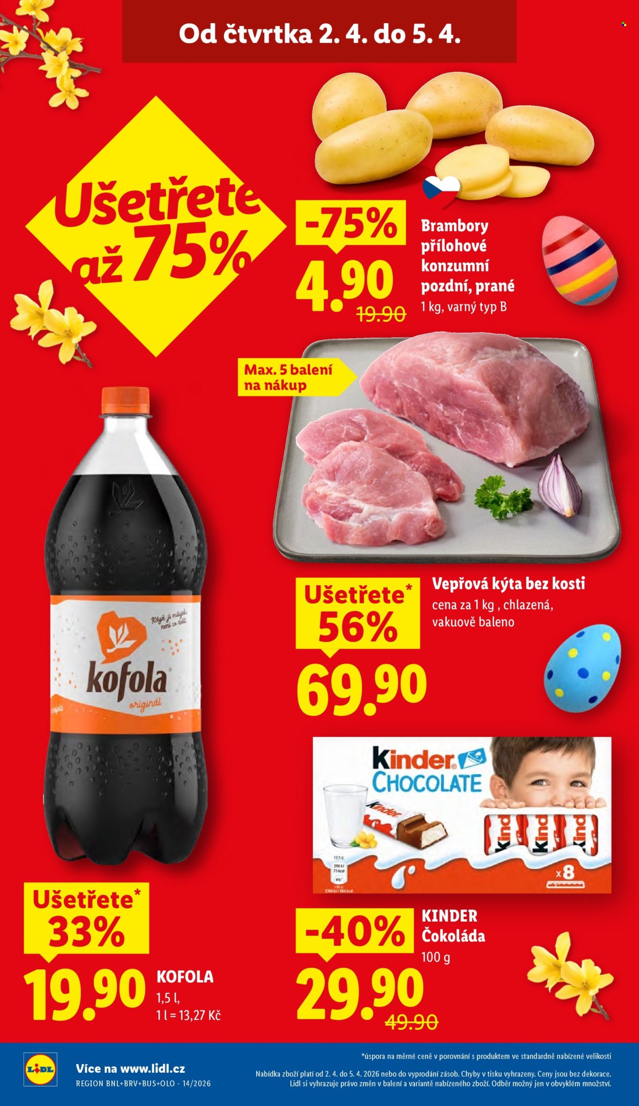 Leták Lidl - 2.4.2026 - 5.4.2026. Strana 2