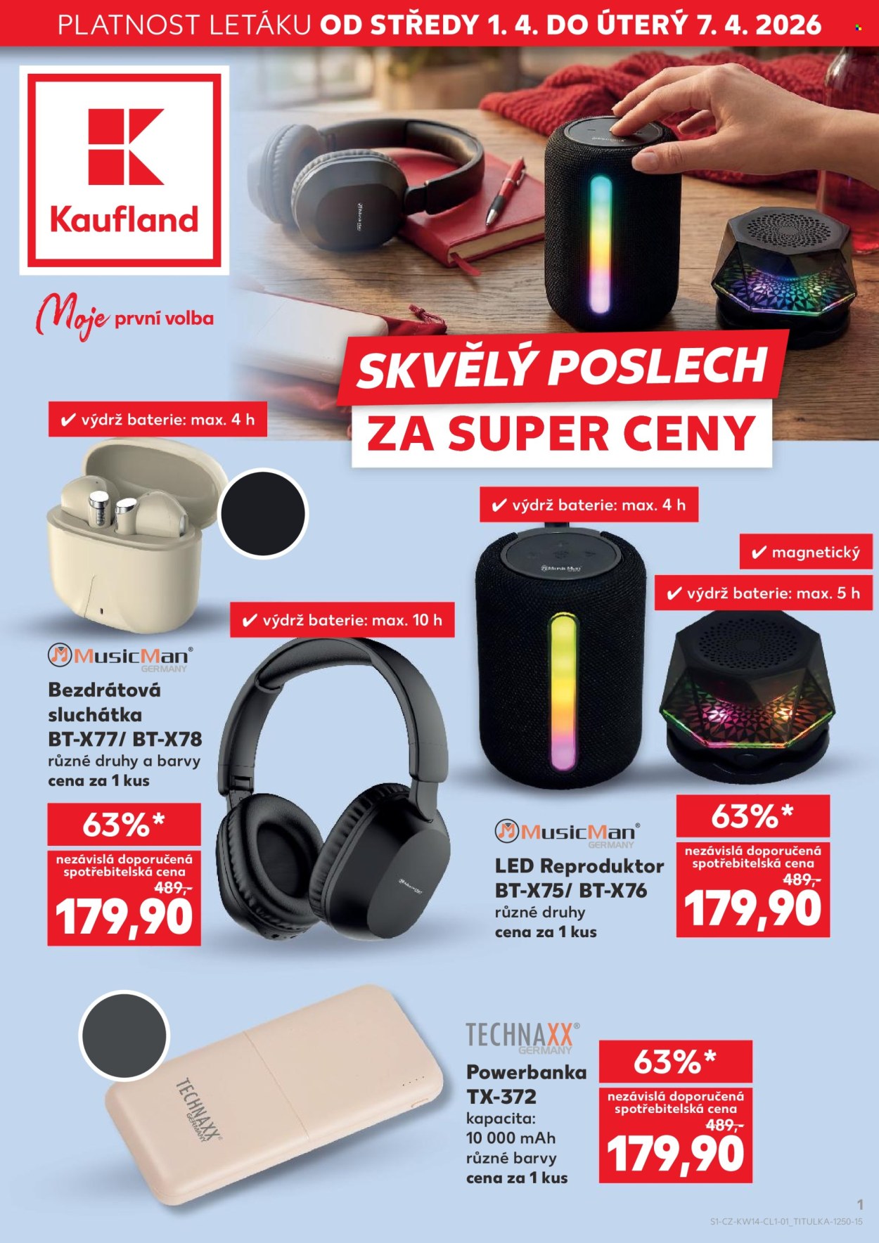 Leták Kaufland - 1.4.2026 - 7.4.2026. Strana 1