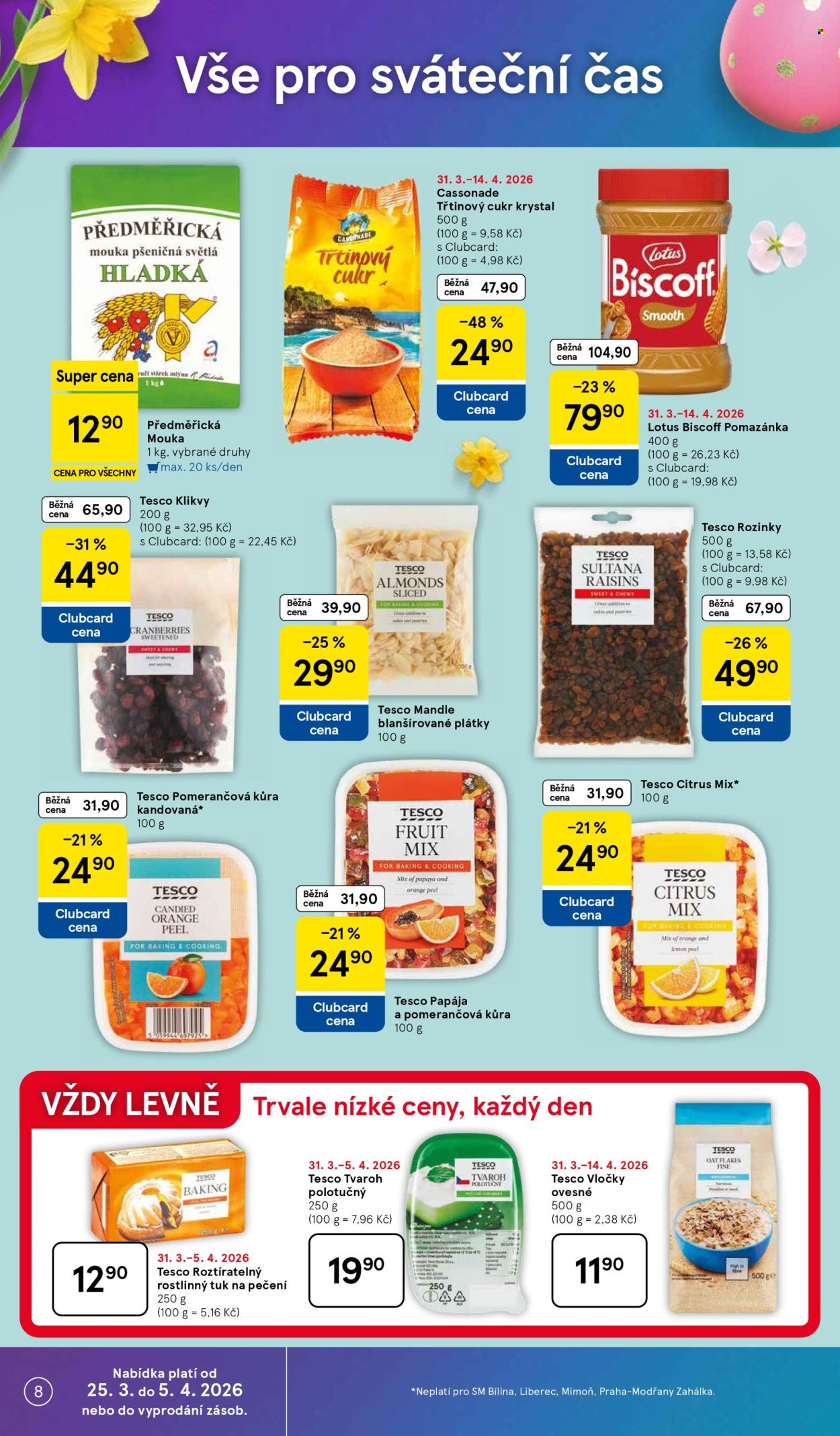 Leták TESCO supermarket - 31.3.2026 - 5.4.2026. Strana 8