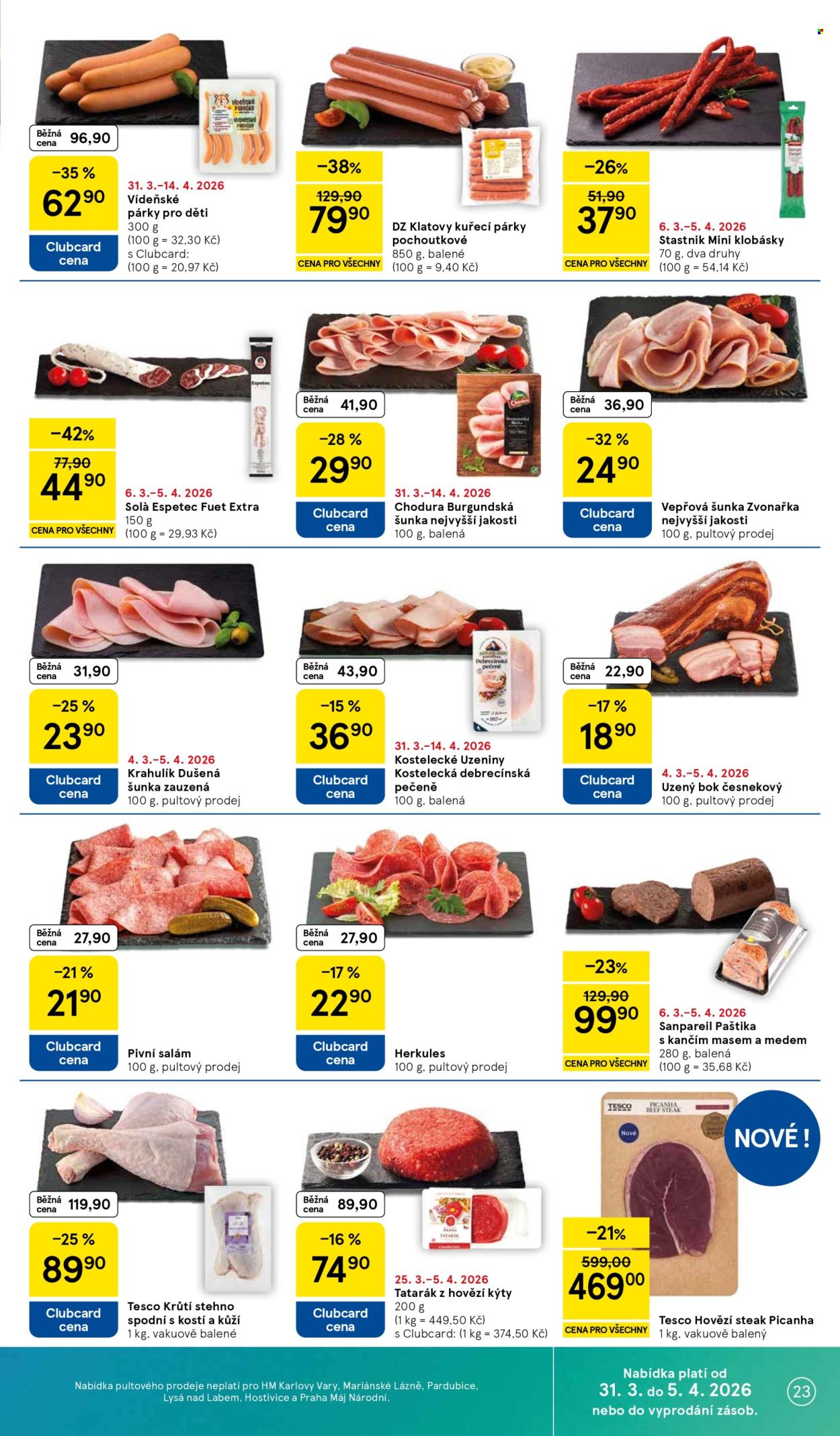 Leták TESCO - 31.3.2026 - 5.4.2026. Strana 23