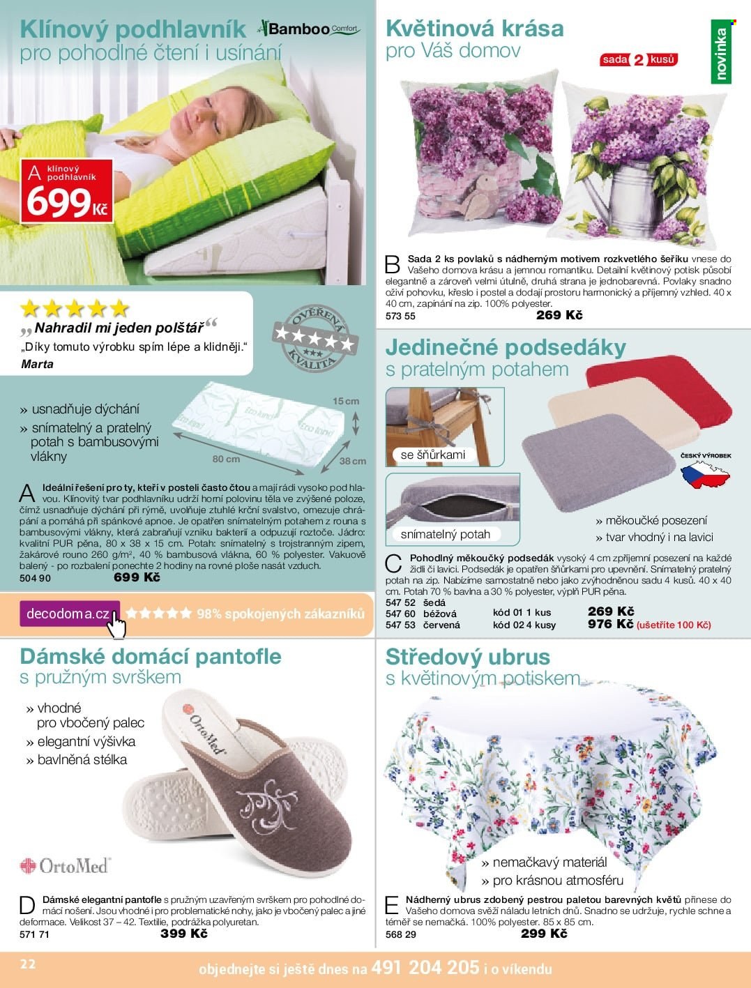 Leták decoDoma. Strana 22