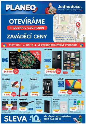 Leták PLANEO Elektro - 1.4.2026 - 12.4.2026.