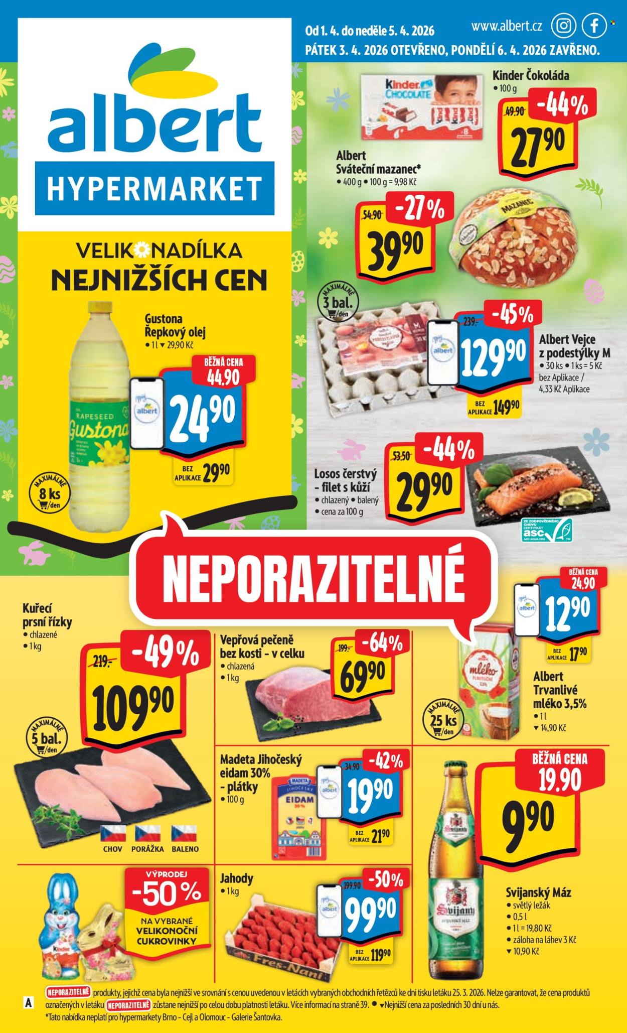 Leták Albert Hypermarket - 1.4.2026 - 5.4.2026. Strana 1