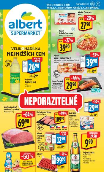 Leták Albert Supermarket - 1.4.2026 - 5.4.2026.